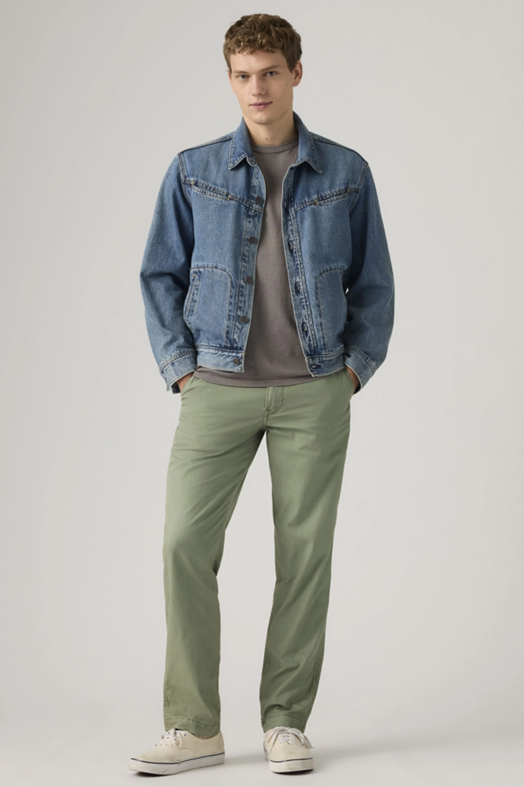 Levi's Pantalon XX Chino Authentic Relaxed - Homme - Bleu / Navy Blazer Soft Garment Dye - 29X32