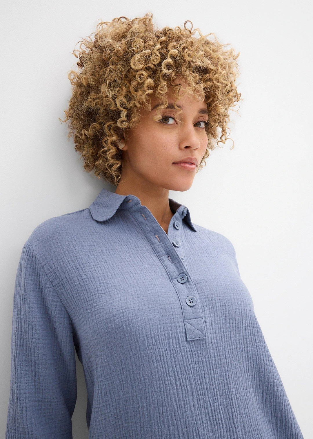 Robe-chemise en gaze de coton - 3
