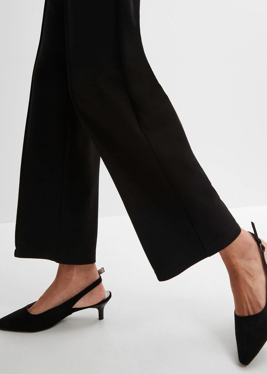 Pantalon élastiqué en interlock épais - 3