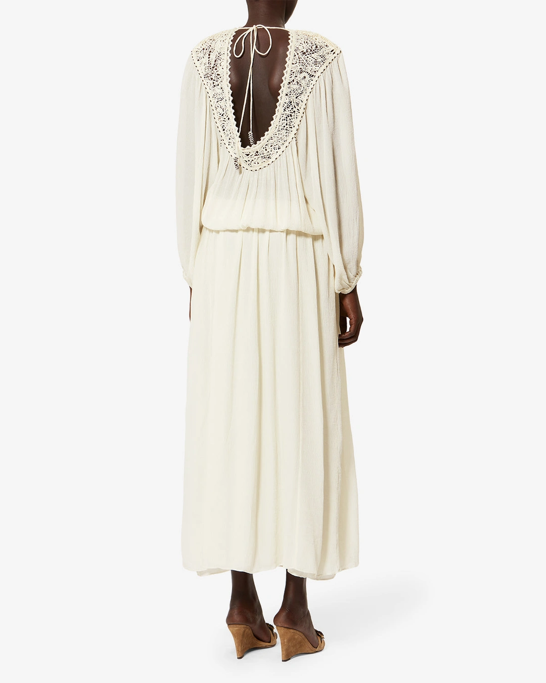 Robe Nydia - Femme - Écru - Taille40 - Isabel Marant - Collection Été Femme - Nouvelle Collection Capsule La Riviera - 3