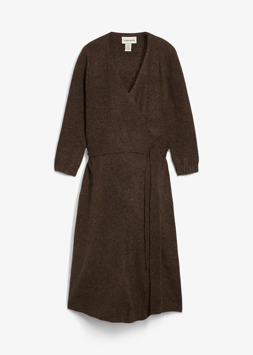 Robe de grossesse/d’allaitement en maille ultra douce à manches 3/4