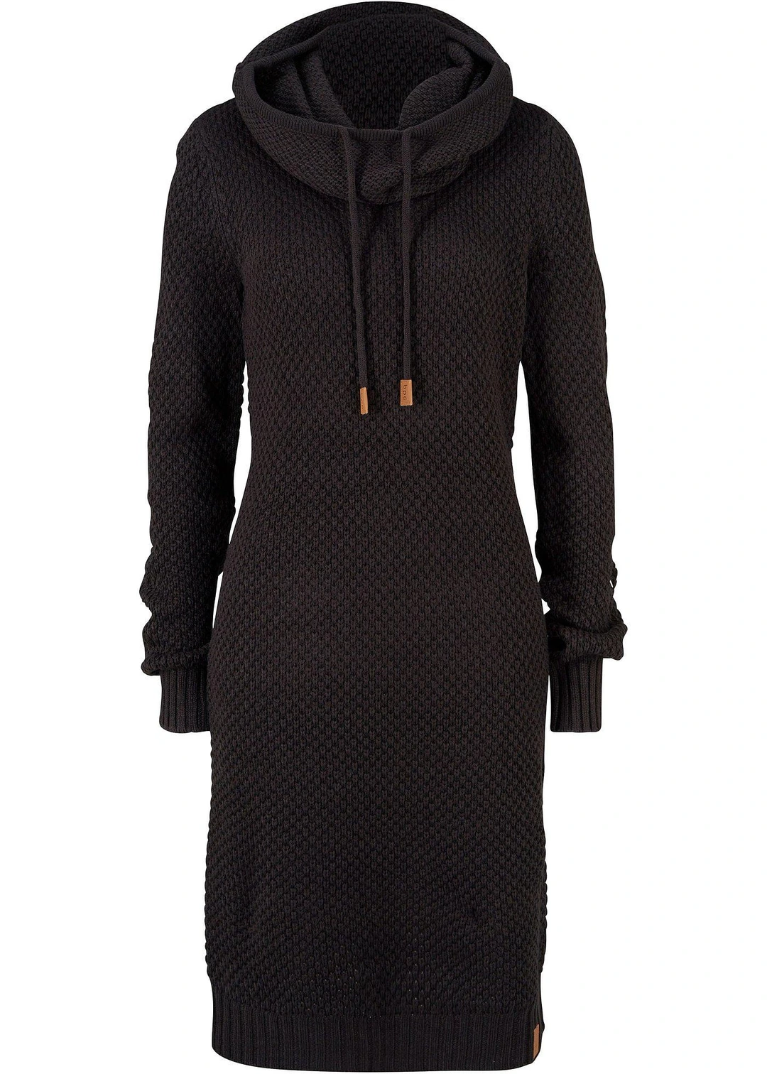 Robe en maille à col châle