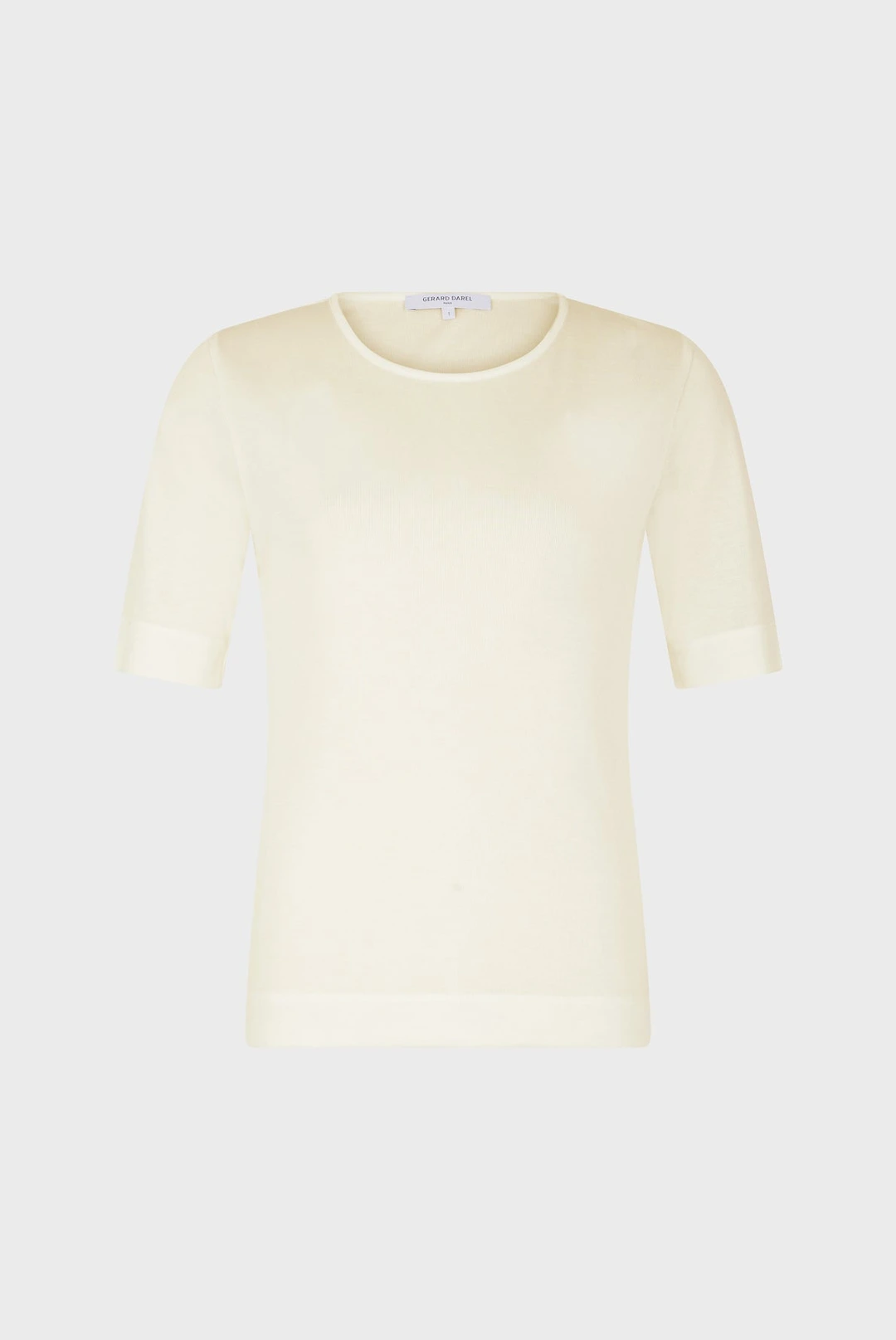 T-shirt à fines côtes - MAGGIE - Blanc