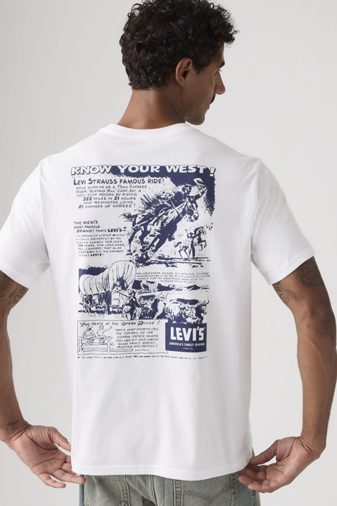 Levi's T Shirt Graphique Relaxed - Homme - Noir / Jet Black - 2XL