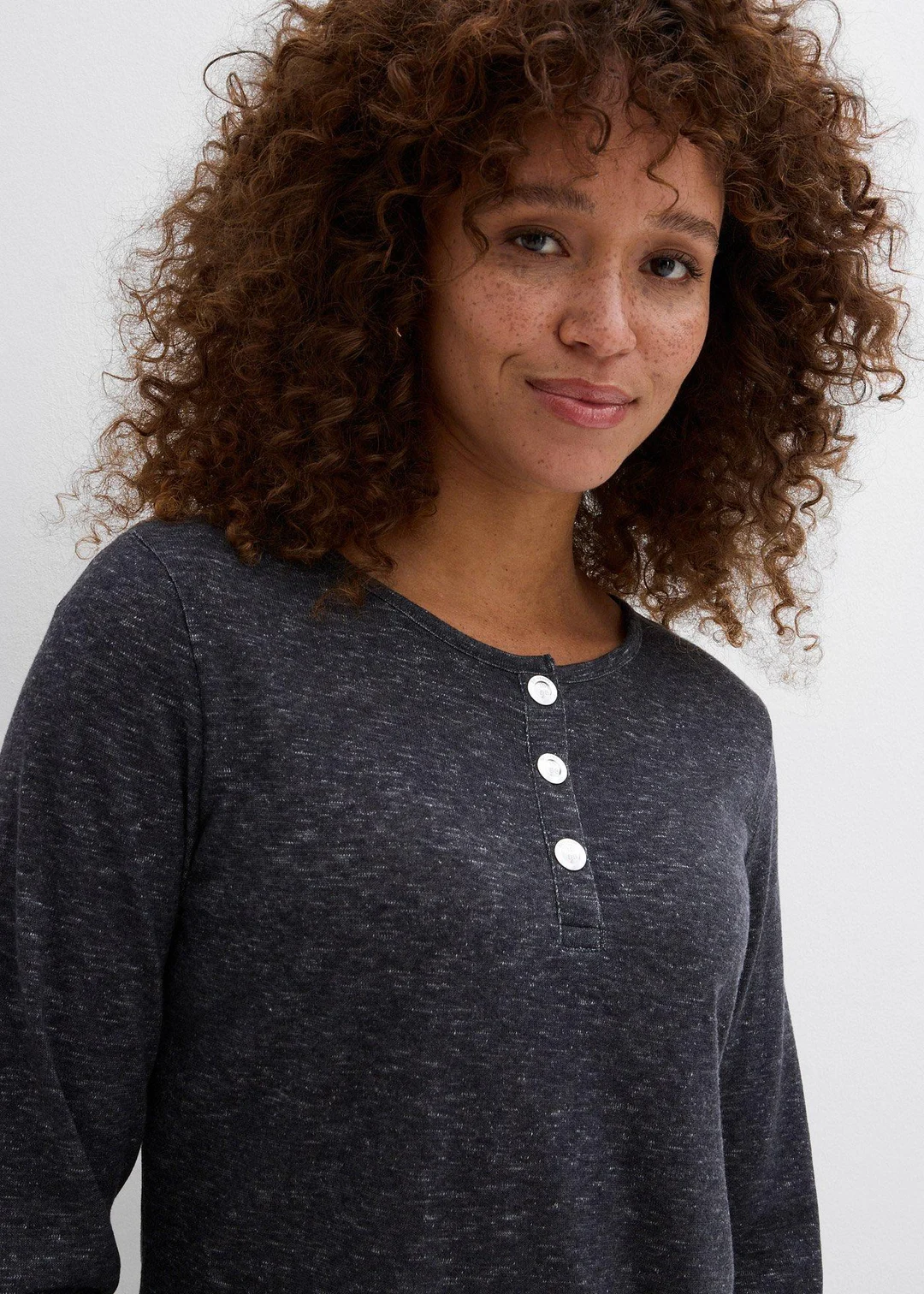 T-shirt manches longues à col boutonné - 3