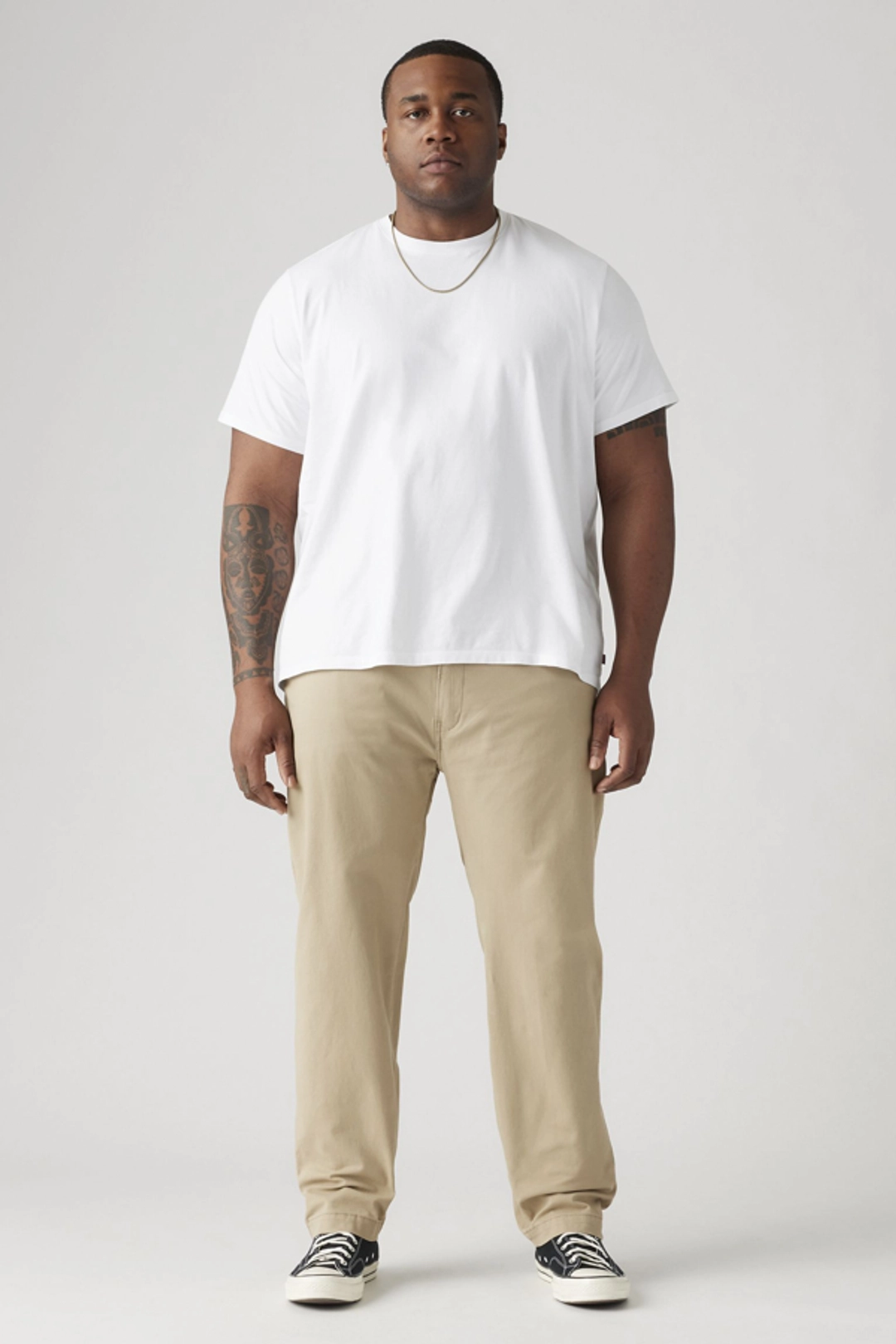 Levi's Pantalon XX Chino Standard Fuselé (grandes Tailles) - Homme - Neutral / True Chino Stretch Twill - 48X34