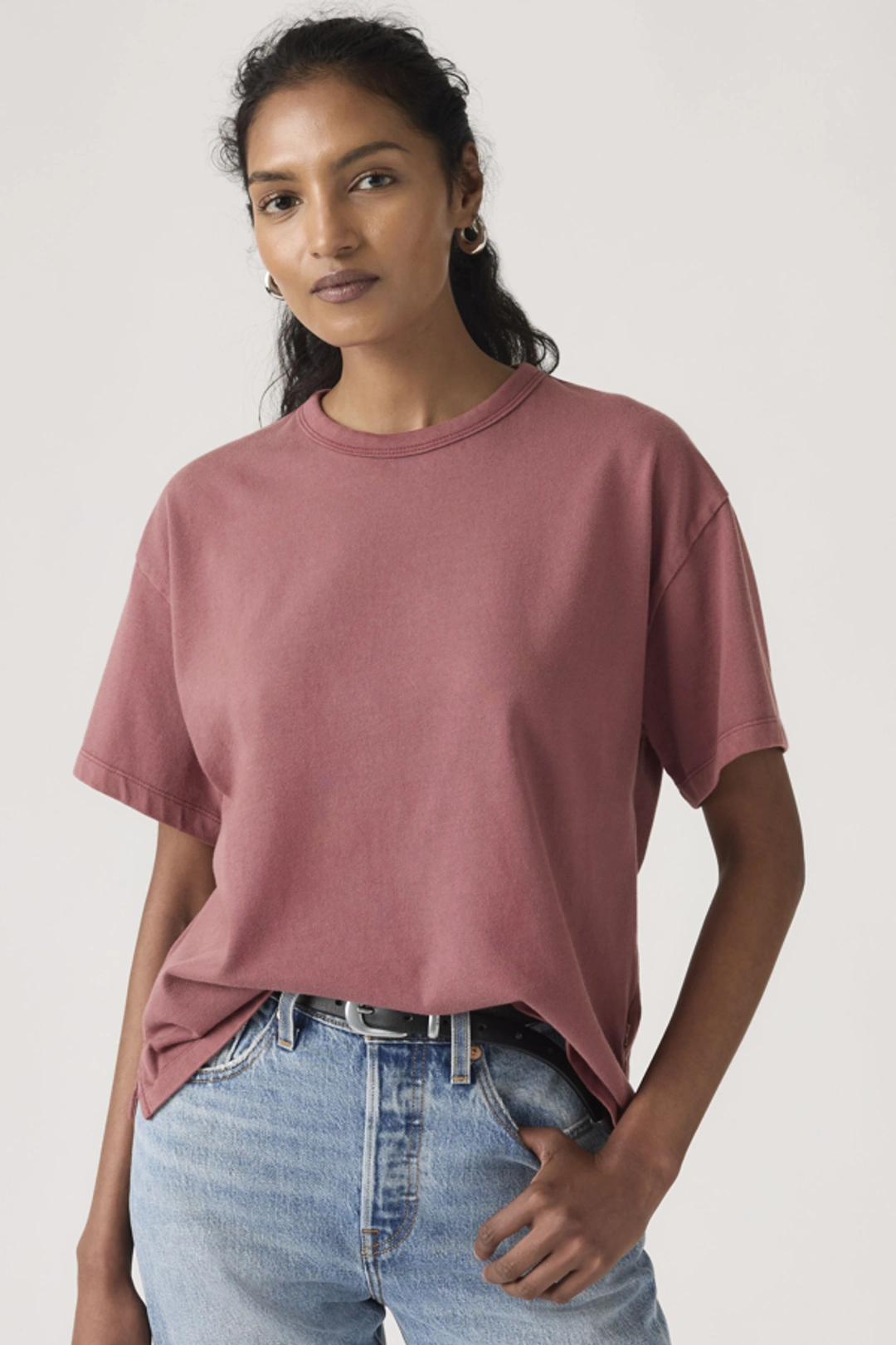 Levi's T Shirt Vintage - Femme - Rose / Coral Blush Garment Dye - XS