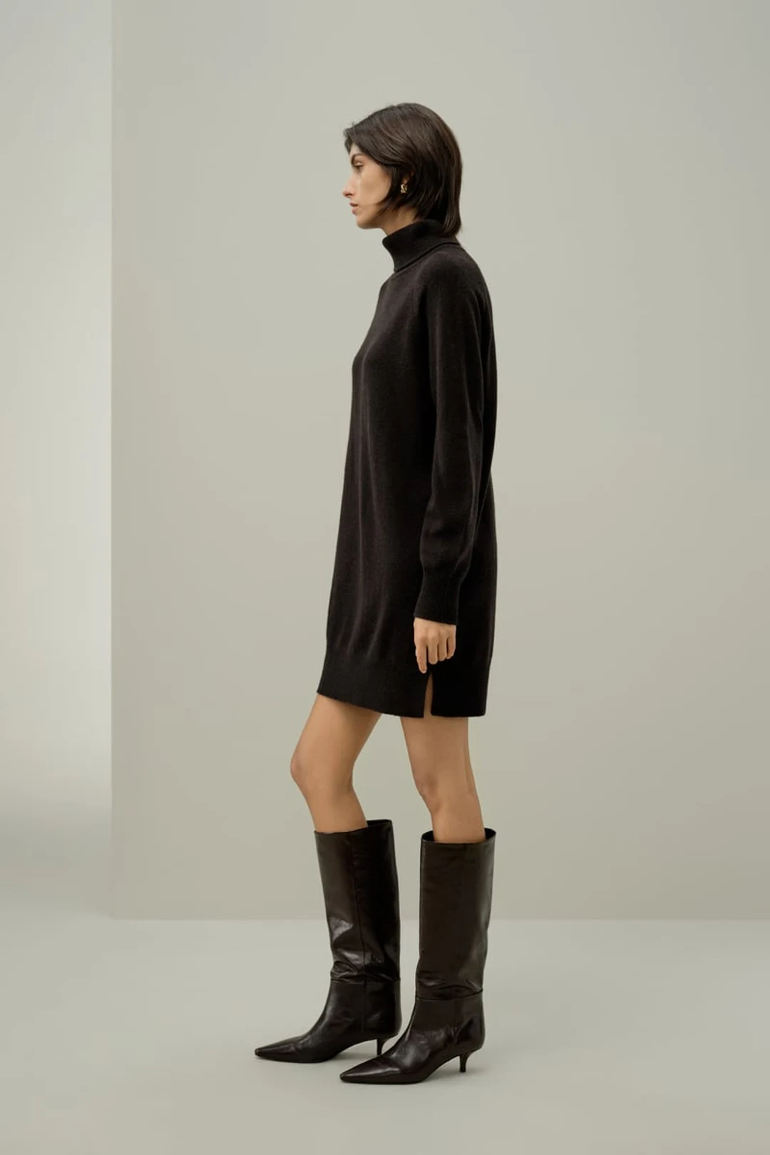 LILYSILK Pull Femme Hiver en Laine et Cachemire à Col Roulé Torsadé Toast M