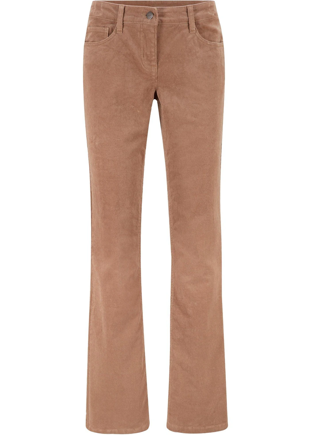 Pantalon bootcut en velours côtelé extensible