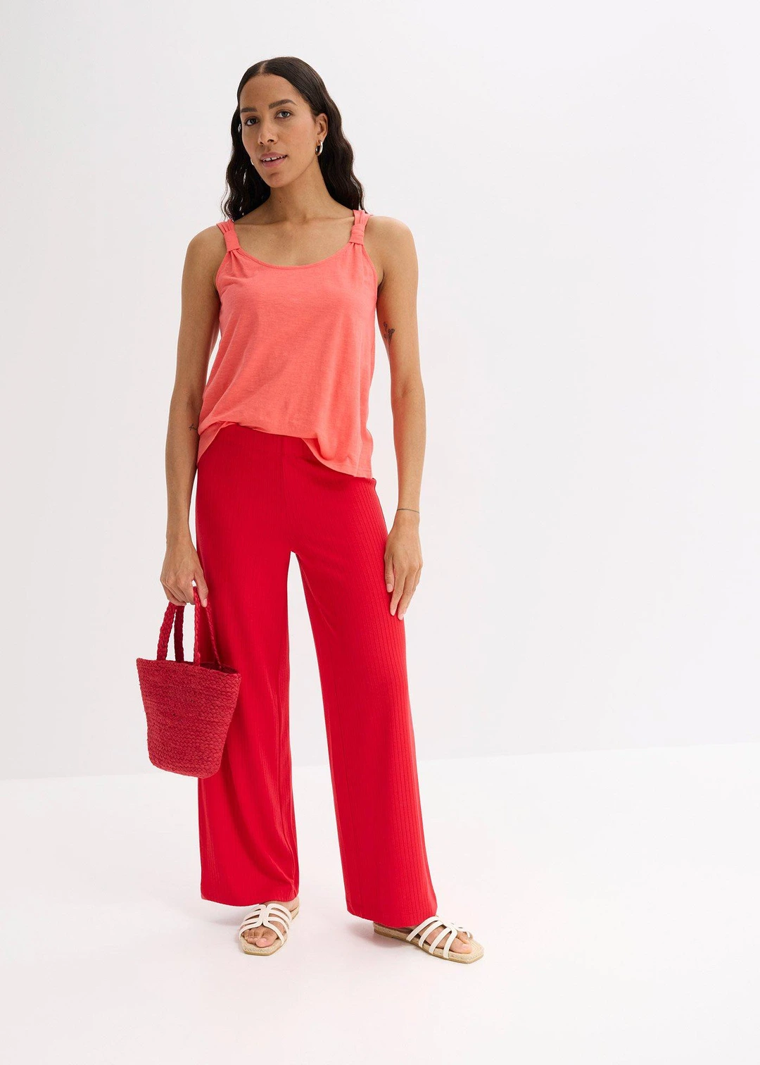 Pantalon palazzo à taille élastiquée - 2