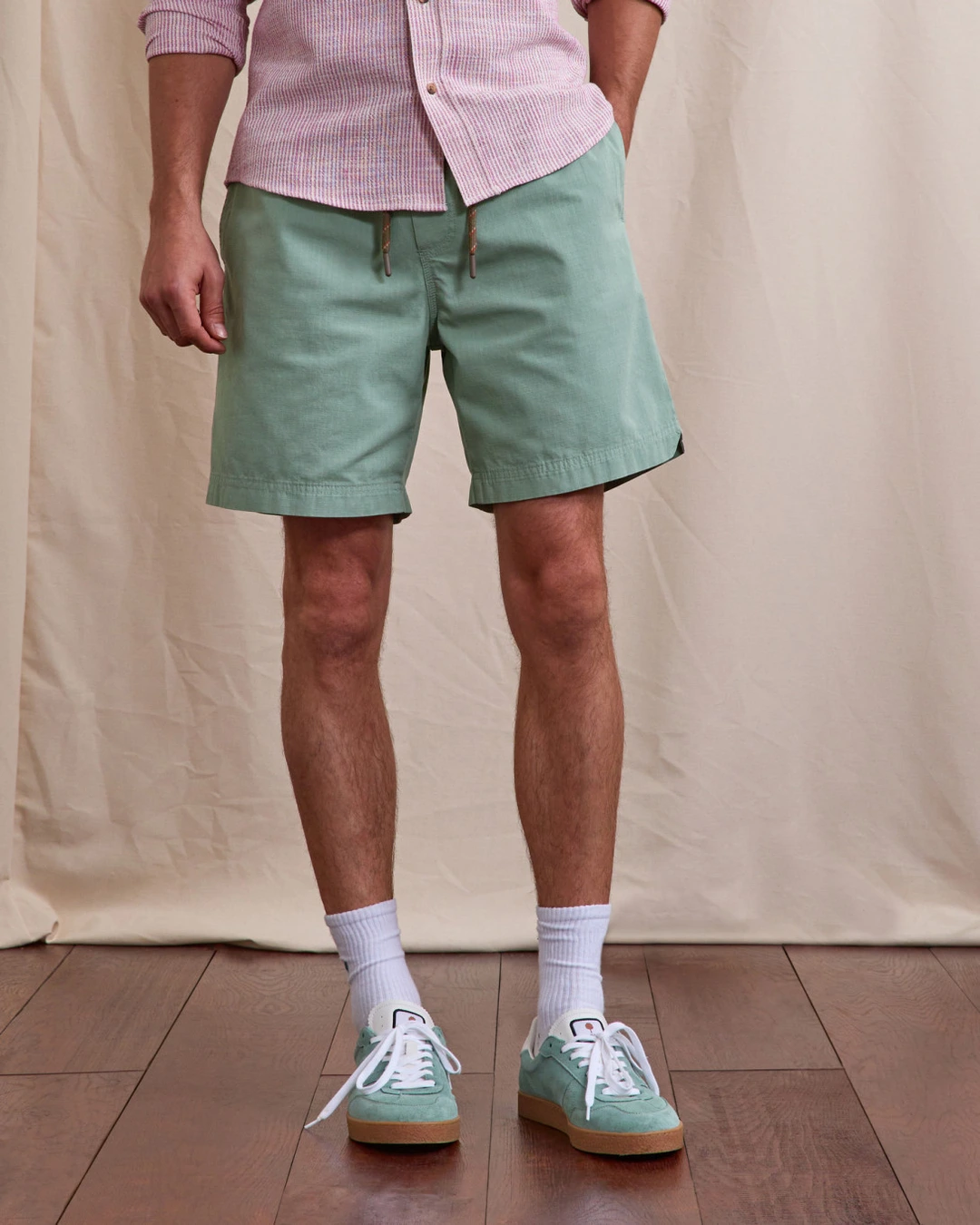 Short vert clair coton - MILLY