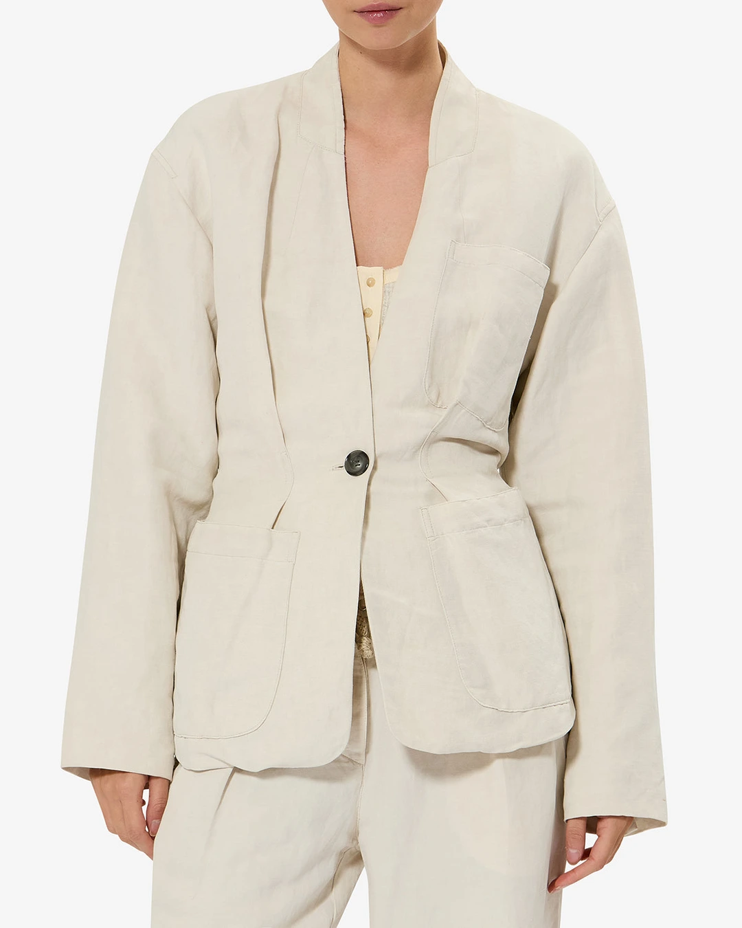 Veste Soraya - Femme - Écru - Taille42 - 5