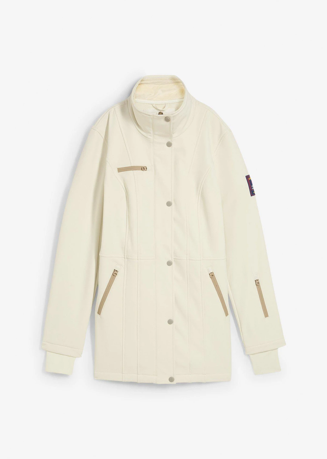 Longue parka en softshell extensible et déperlant