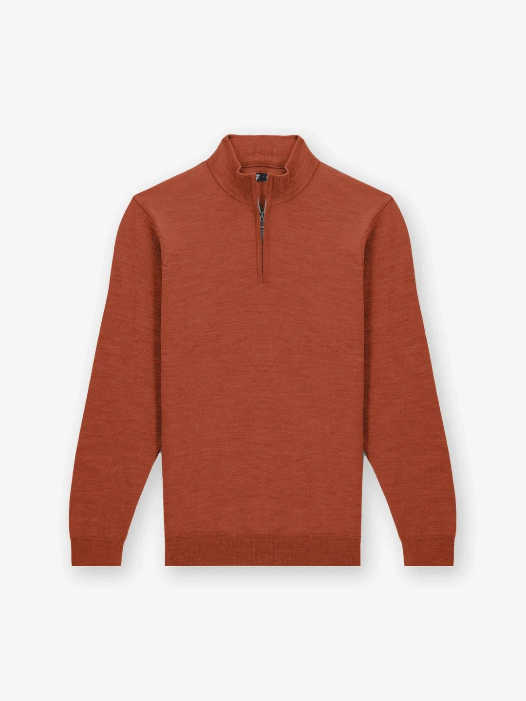 IZAC - Pull col zip brique