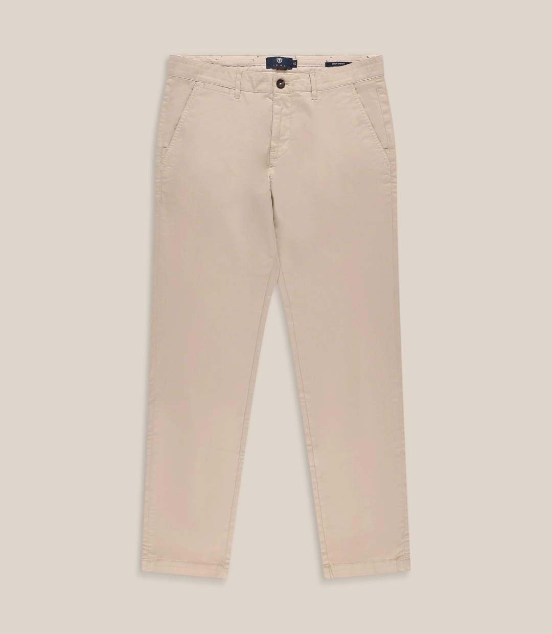 IZAC - Pantalon coton stretch beige