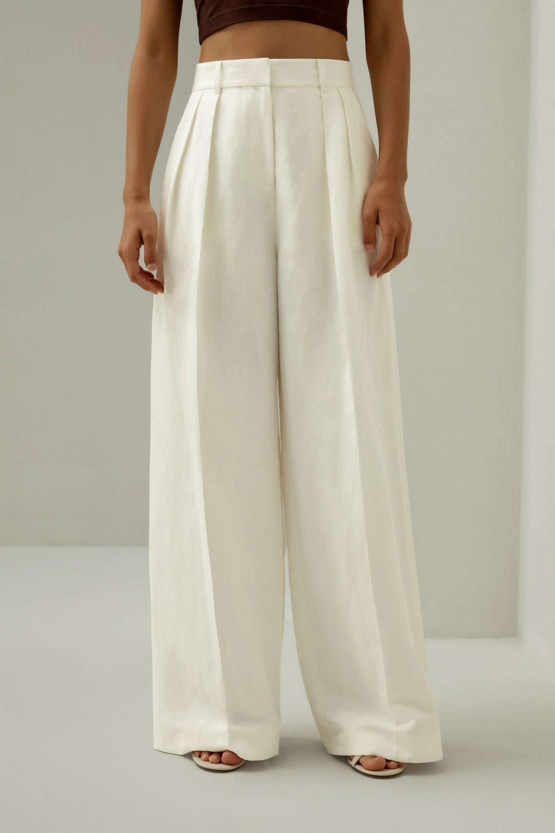 LILYSILK Pantalons En Soie Pantalon Large En Soie Soie De Mûrier Et Lin Simple Et Classique Terracotta 36
