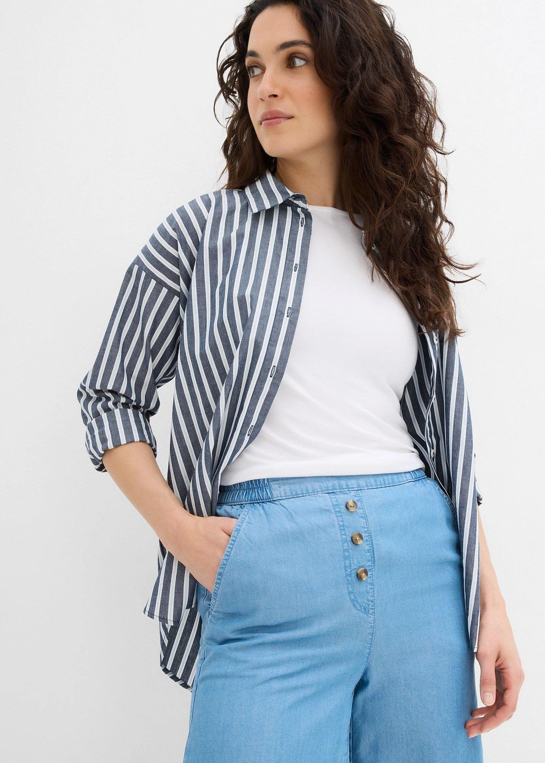 Short en Lyocell à taille élastiquée - 3