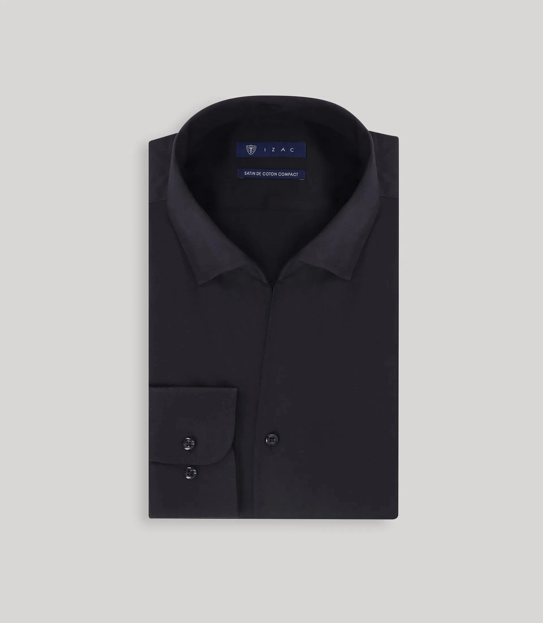 IZAC - Chemise ville col ouvert noire