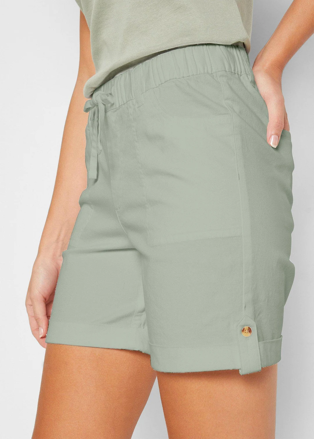 Bermuda coton avec taille élastiquée - 3