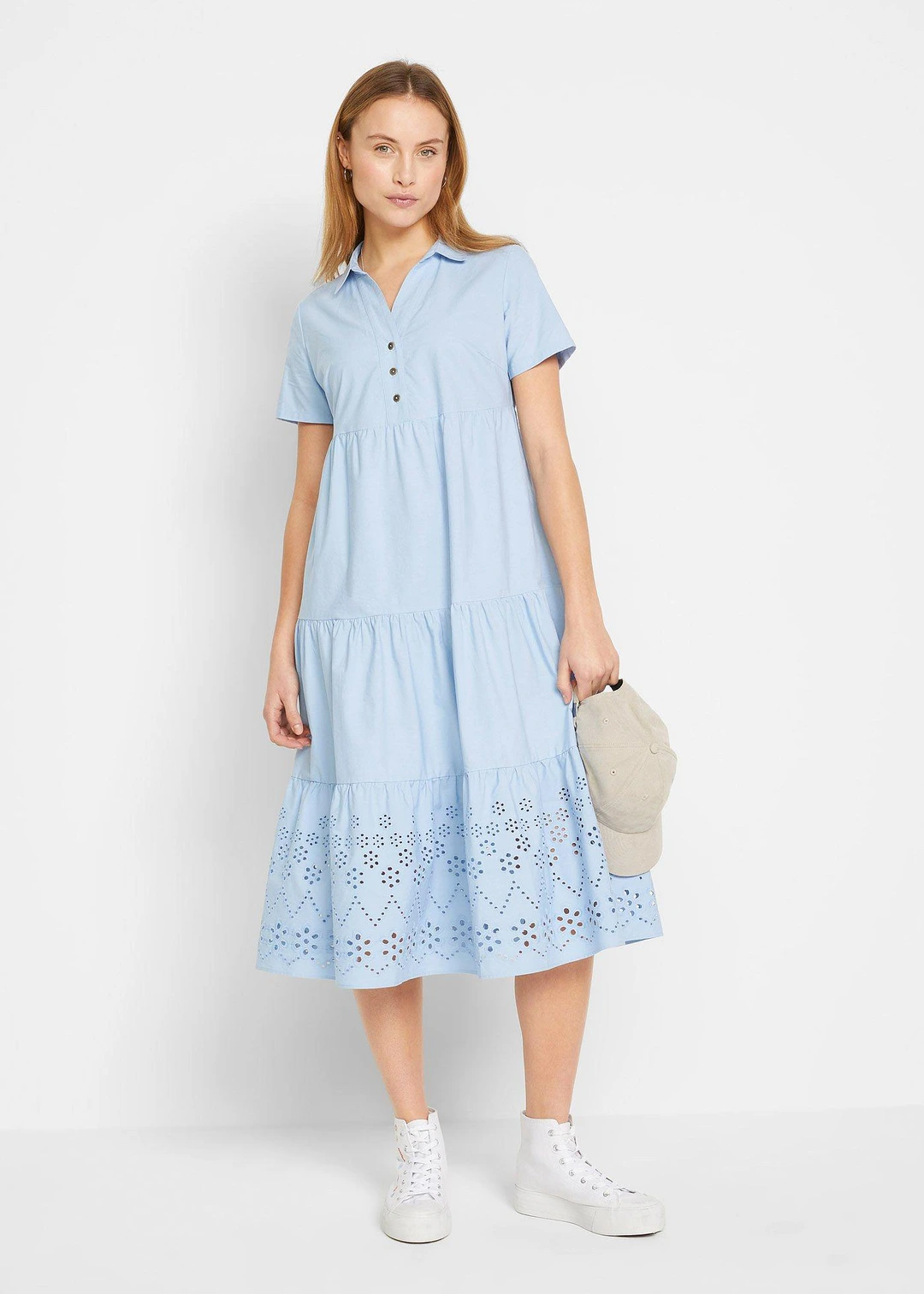 Robe 100% coton avec broderies anglaises - 2