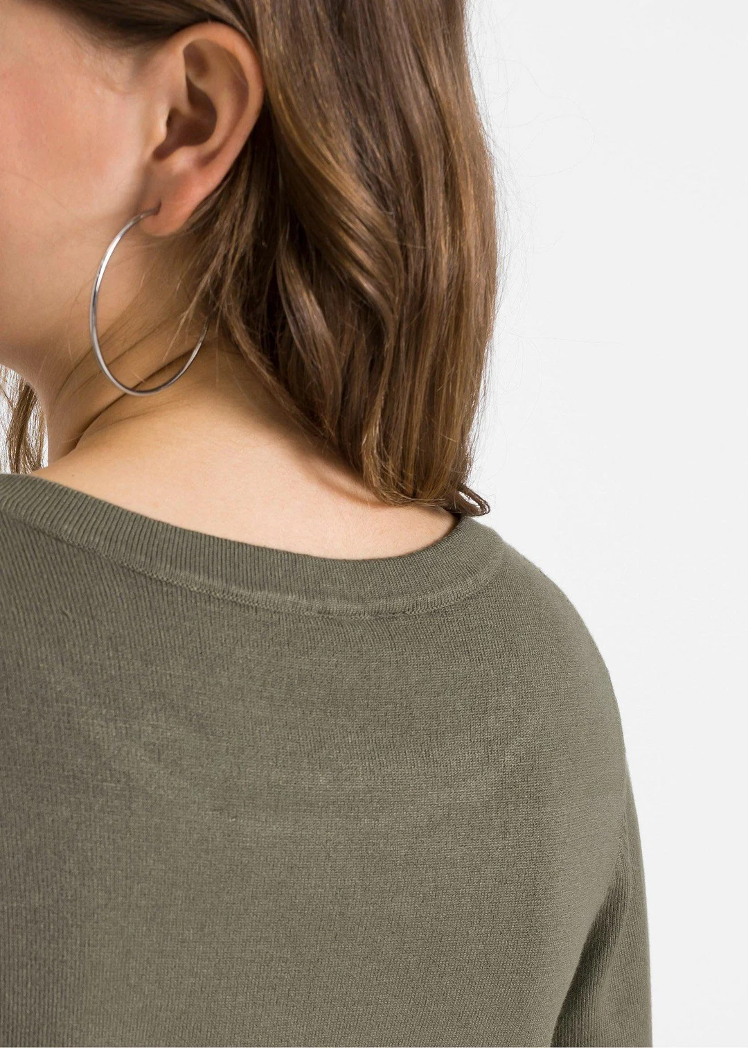 Robe pull en fine maille avec jupe montée - 3