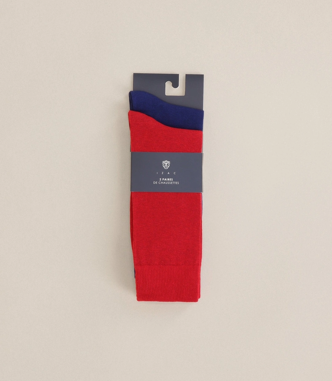 IZAC - Pack de 2 chaussettes rouge