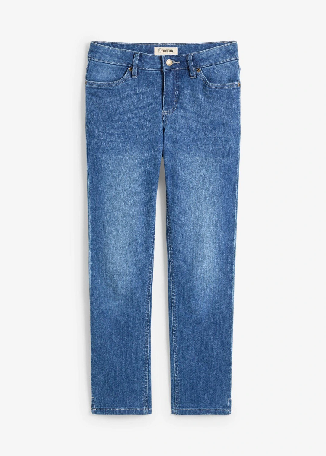 Jean 7/8 extensible, bas fendu