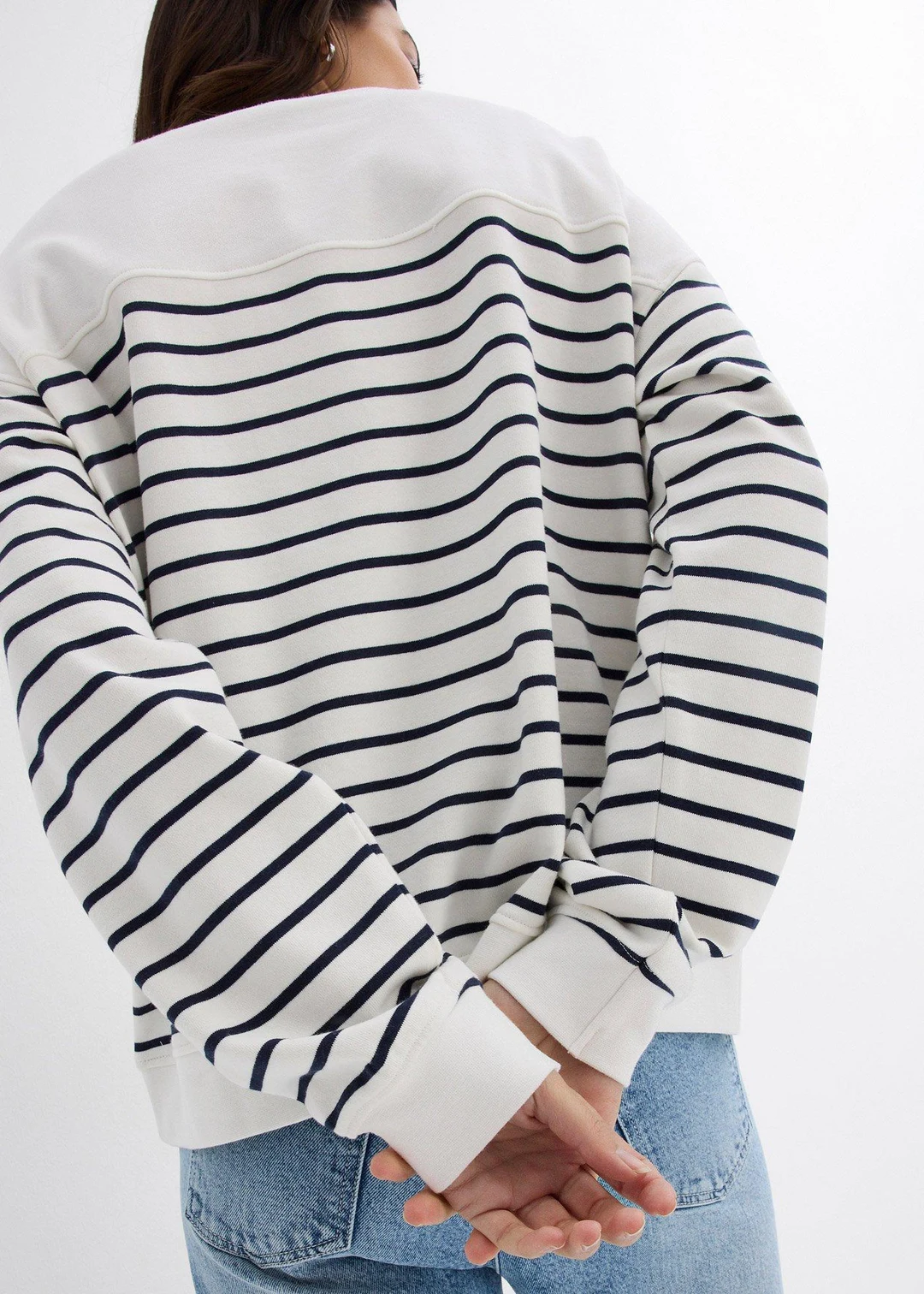 Sweat oversize en coton mélangé