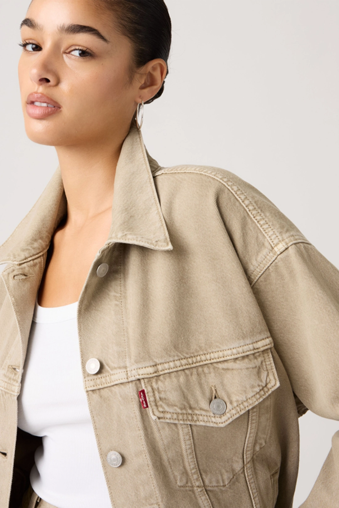 Levi's Veste Veste Trucker Années 90 - Femme - Bleu / Soft As Butter - XS - 2