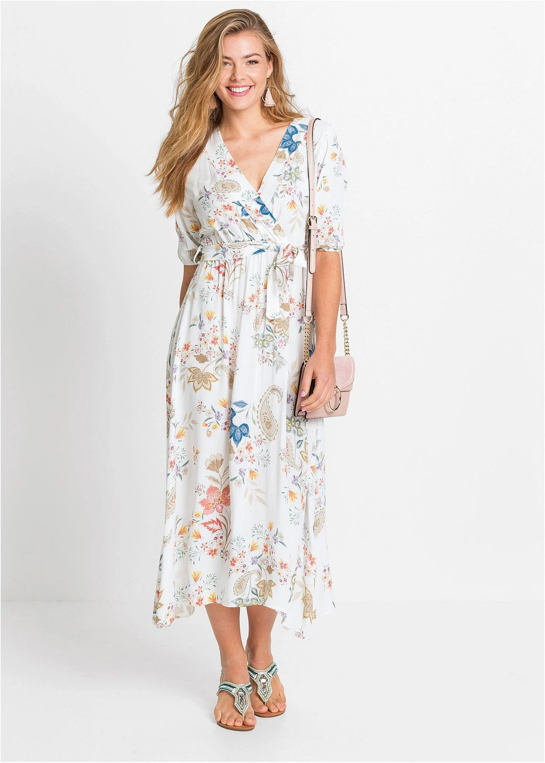Robe midi en viscose fluide - 2