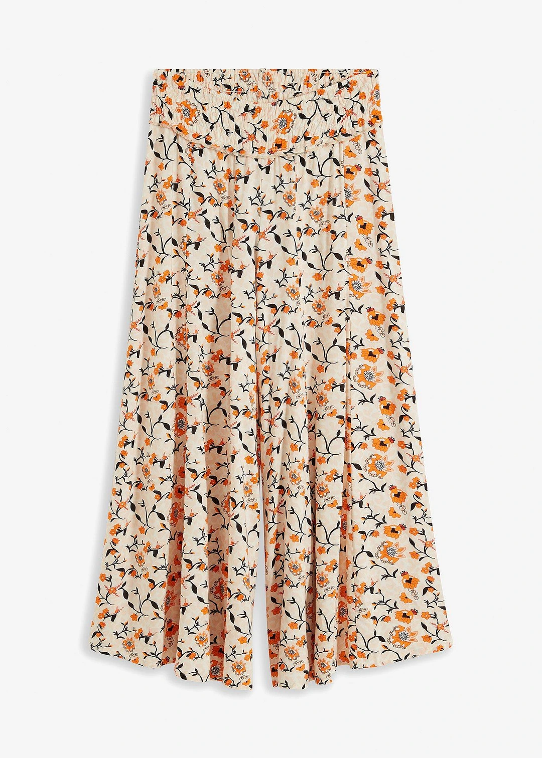 Pantalon palazzo en viscose fluide