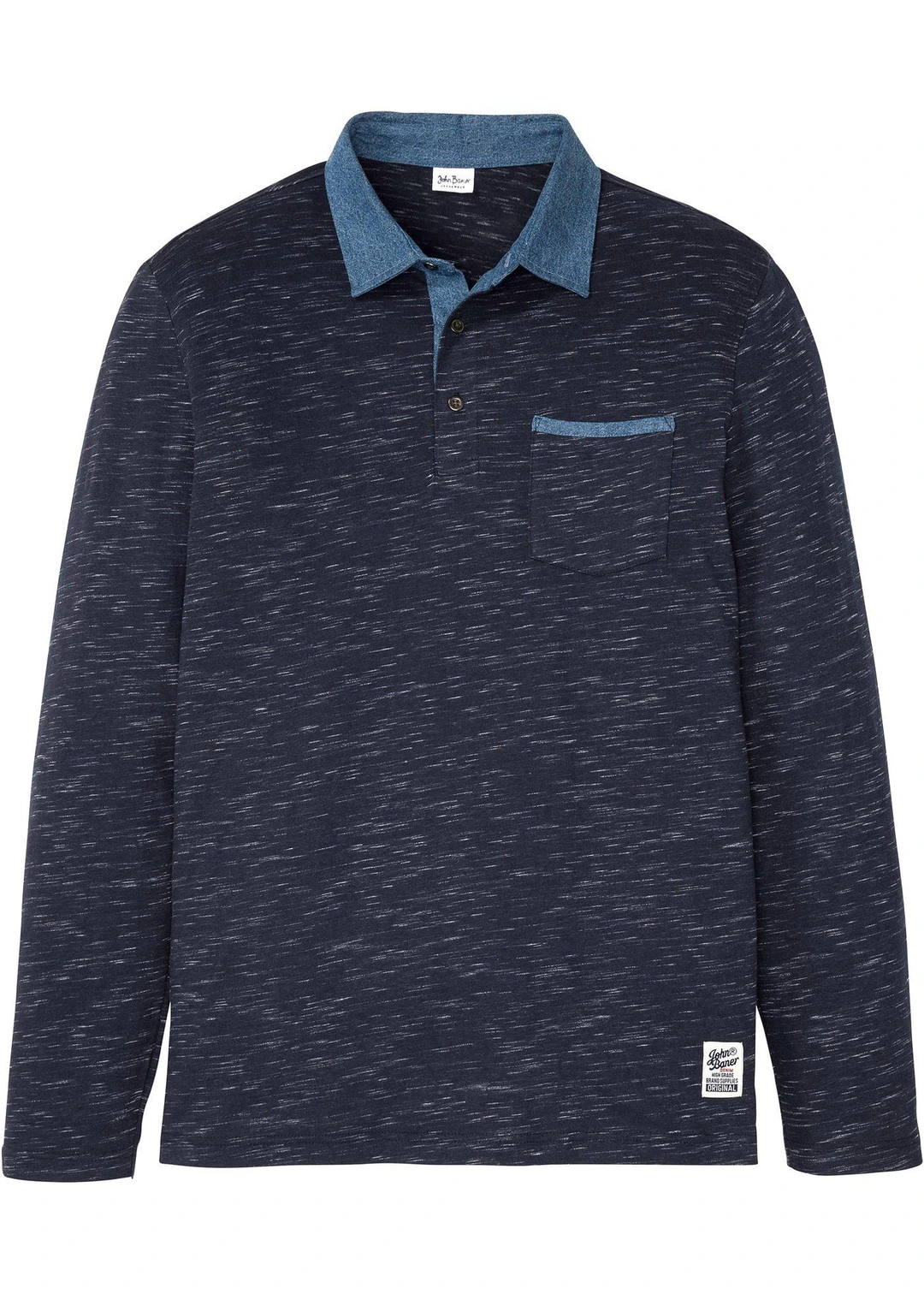 Polo manches longues 100% coton