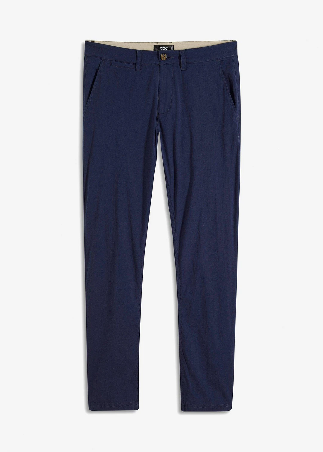 Pantalon chino extensible regular, coupe droite
