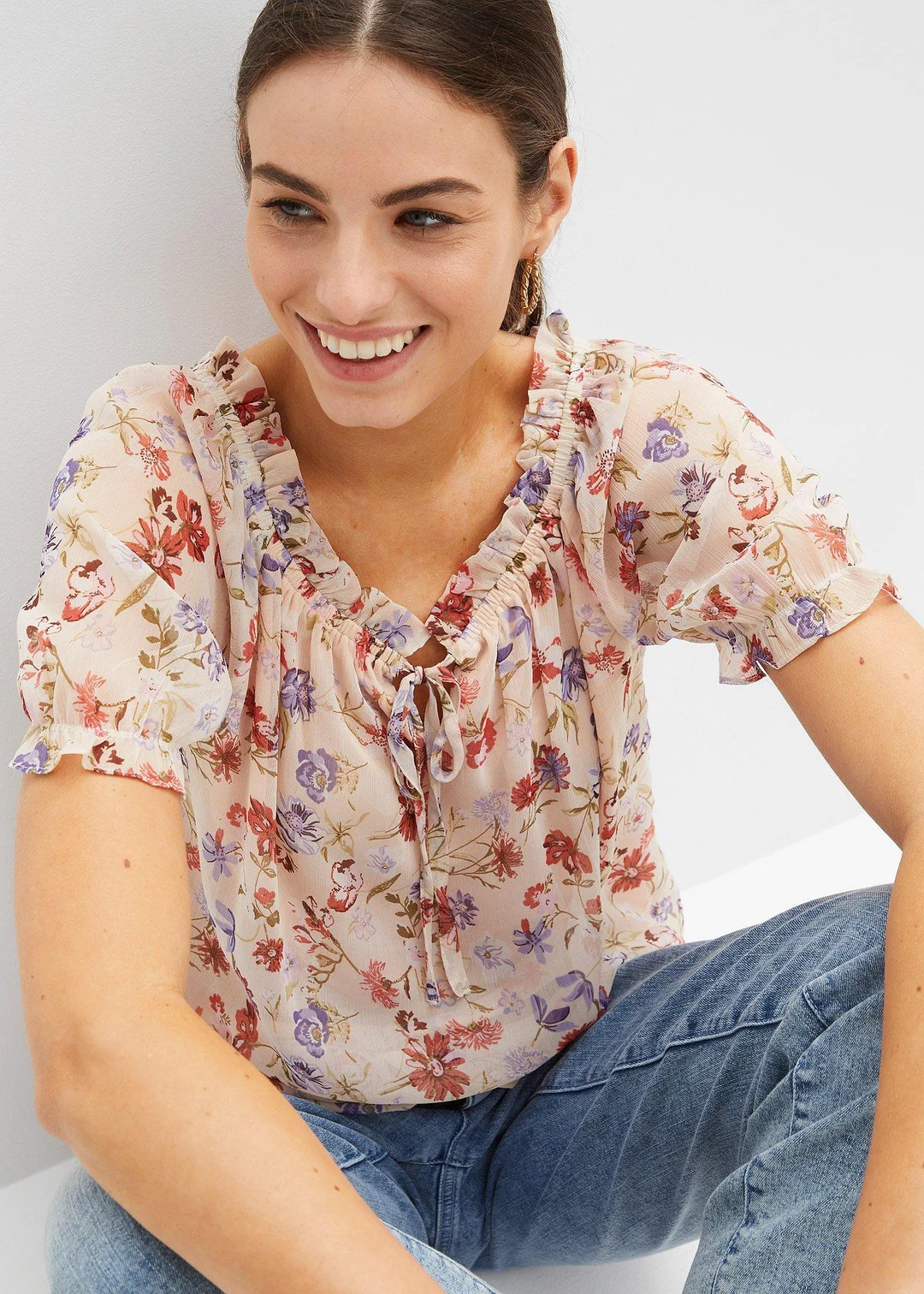 Blouse à encolure Bardot - 3