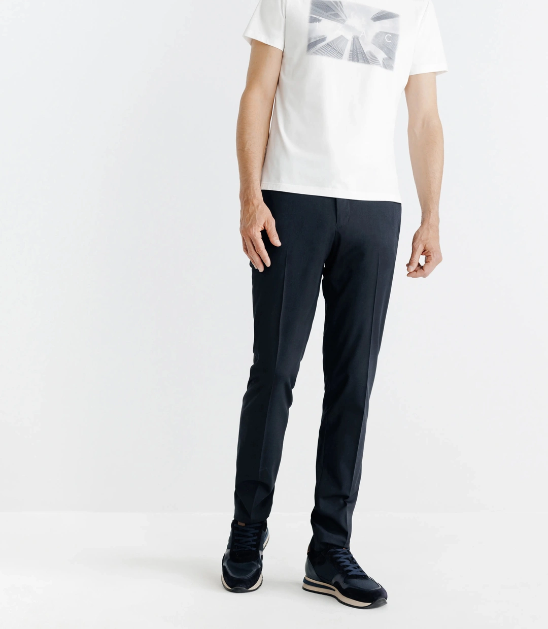 IZAC - T-shirt manches courtes avec motifs blanc
