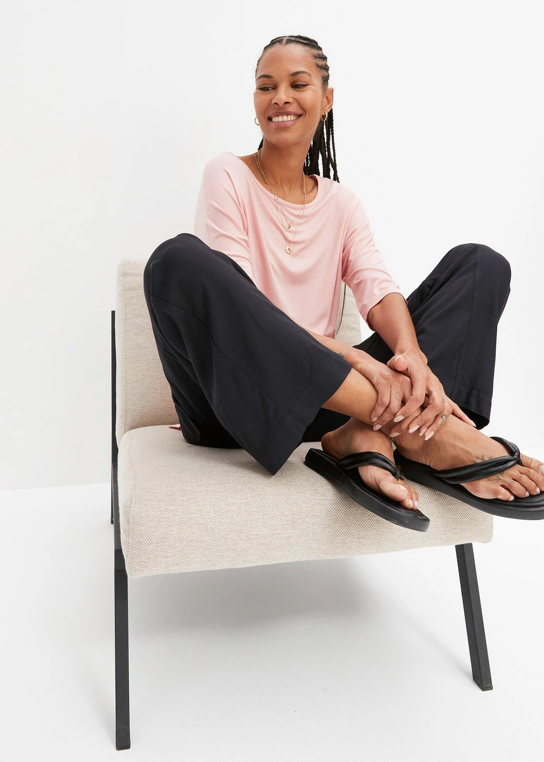 T-shirt boxy en viscose extensible - 2