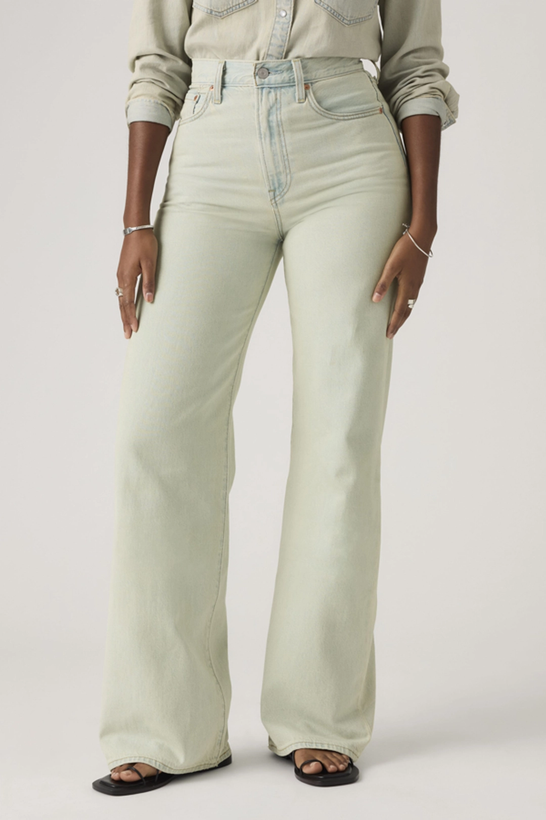 Levi's Pantalon Ribcage Wide Leg - Femme - Marron / Hot Fudge - 33X32 - 2