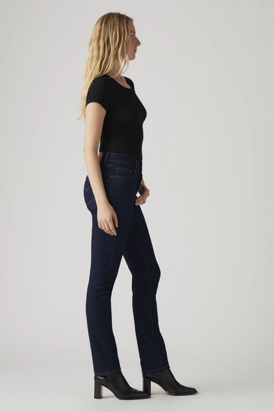Levi's Jean 724 Taille Haute Droit - Femme - Bleu / Blue Wave Mid - 30X30 - 2