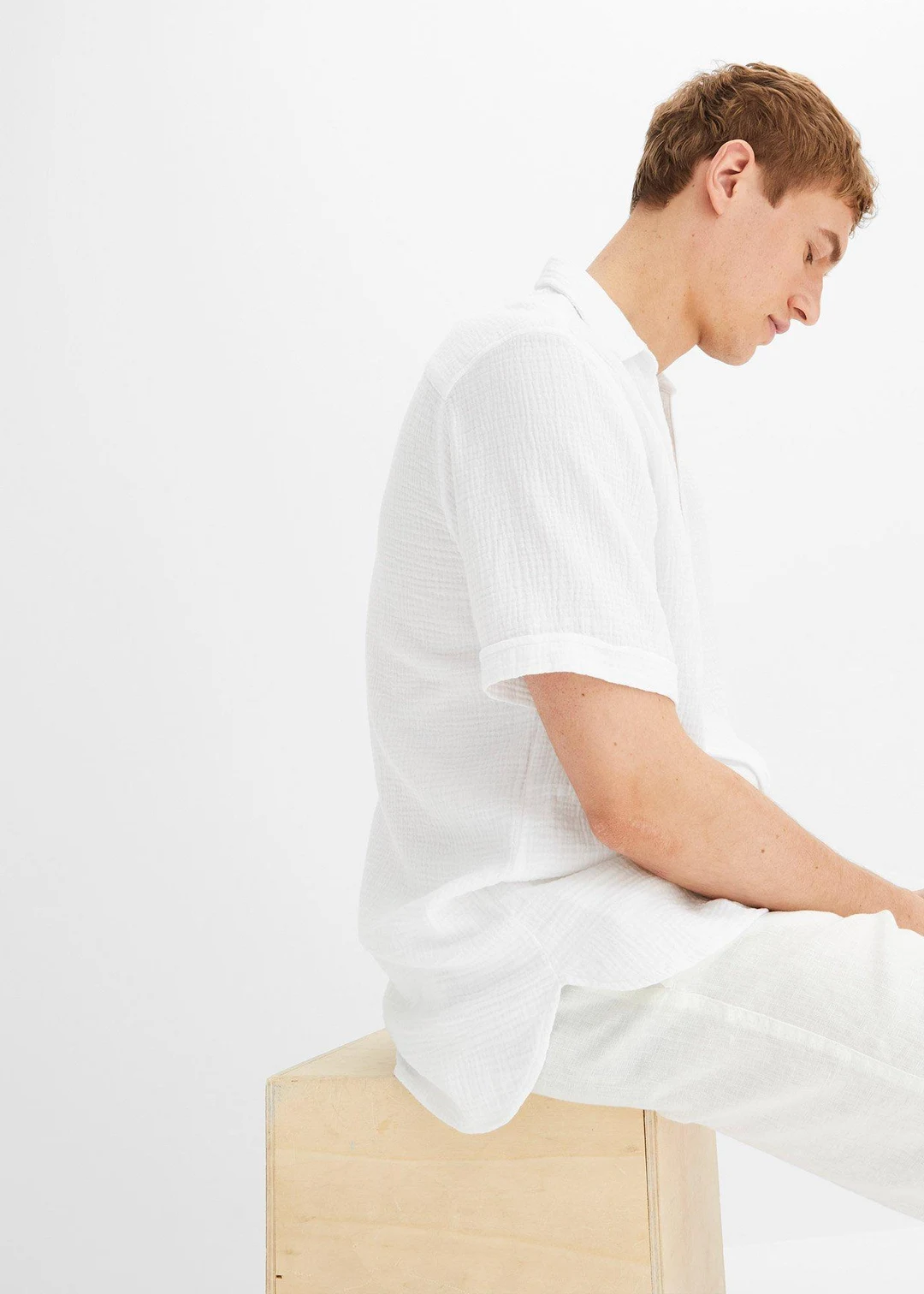 Chemise manches courtes en mousseline - 3