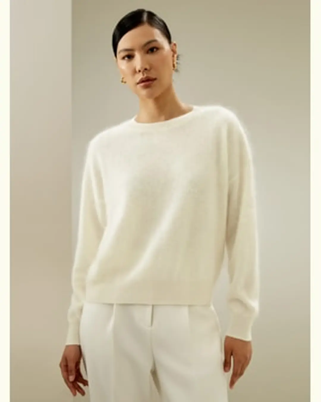 LILYSILK Pull 100 Cachemire Femme Parfait Pour Toutes Les Occasions Cachemire De Première Qualité Douceur Contre La Peau Blanc Xl
