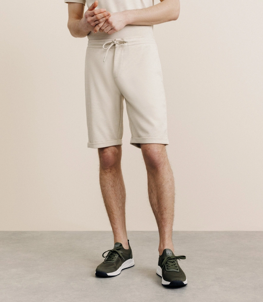IZAC - Bermuda avec cordon beige