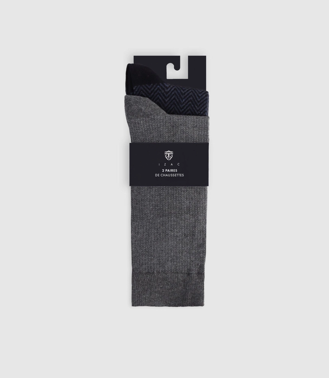 IZAC - Pack de chaussettes fantaisie grises