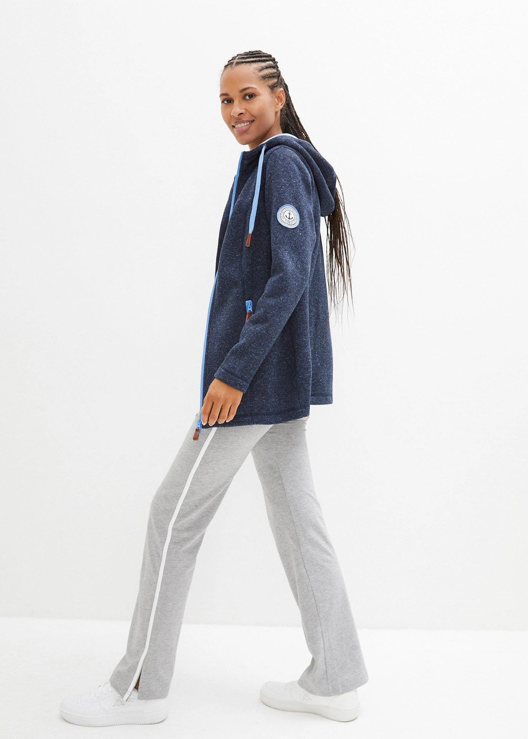 Veste en polaire tricoté à capuche - 2