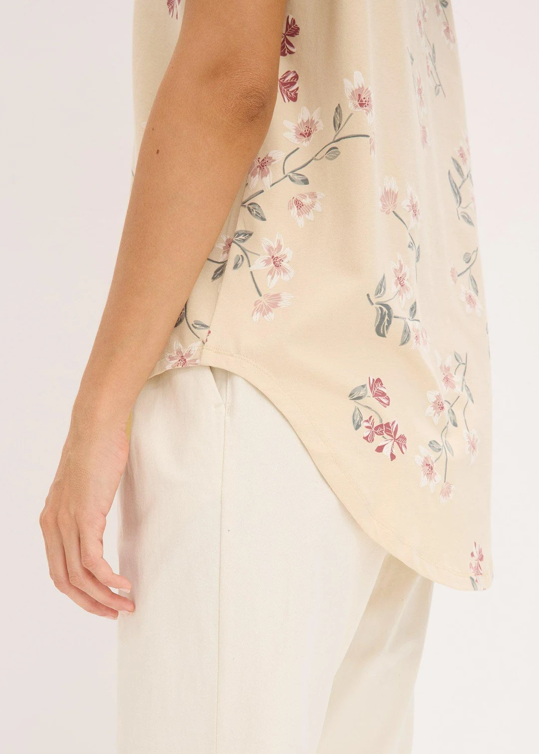 T-shirt oversize en coton extensible - 3