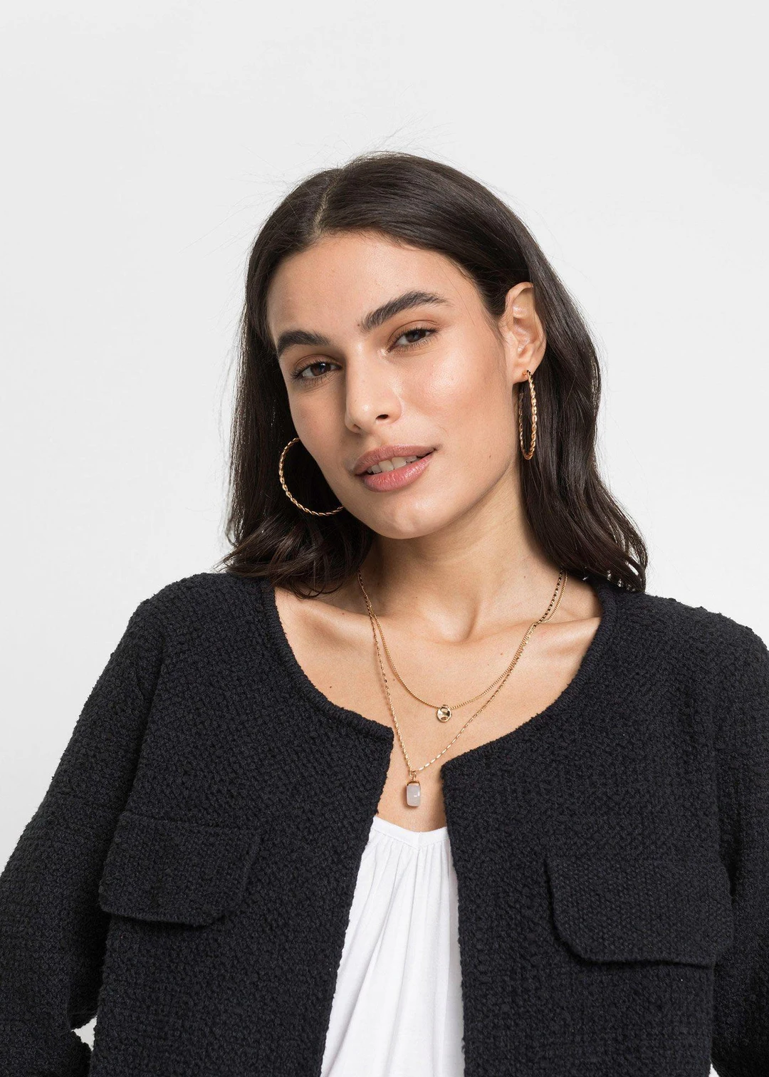Gilet en maille bouclette - 3
