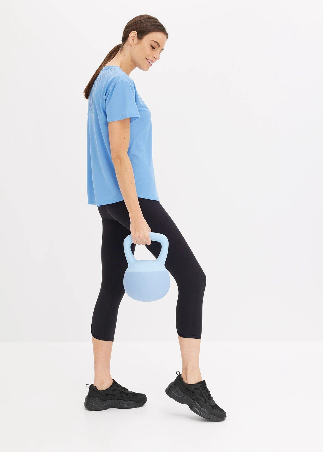 Legging de sport confortable, longueur corsaire, avec poche pour le portable, séchage rapide