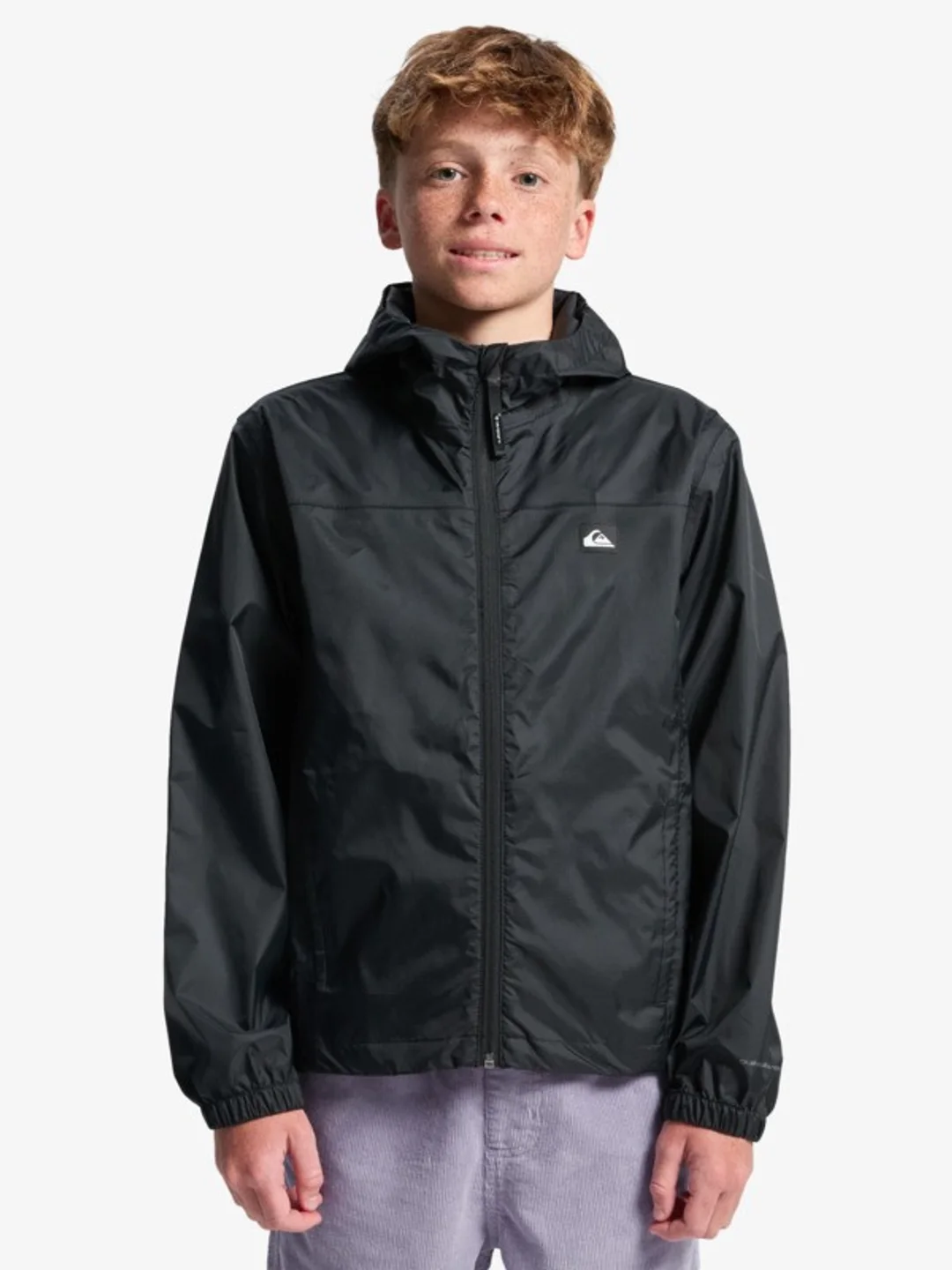 Overcast 3K Tape - Veste imperméable à capuche pour Garçon 8-16 ans Noir