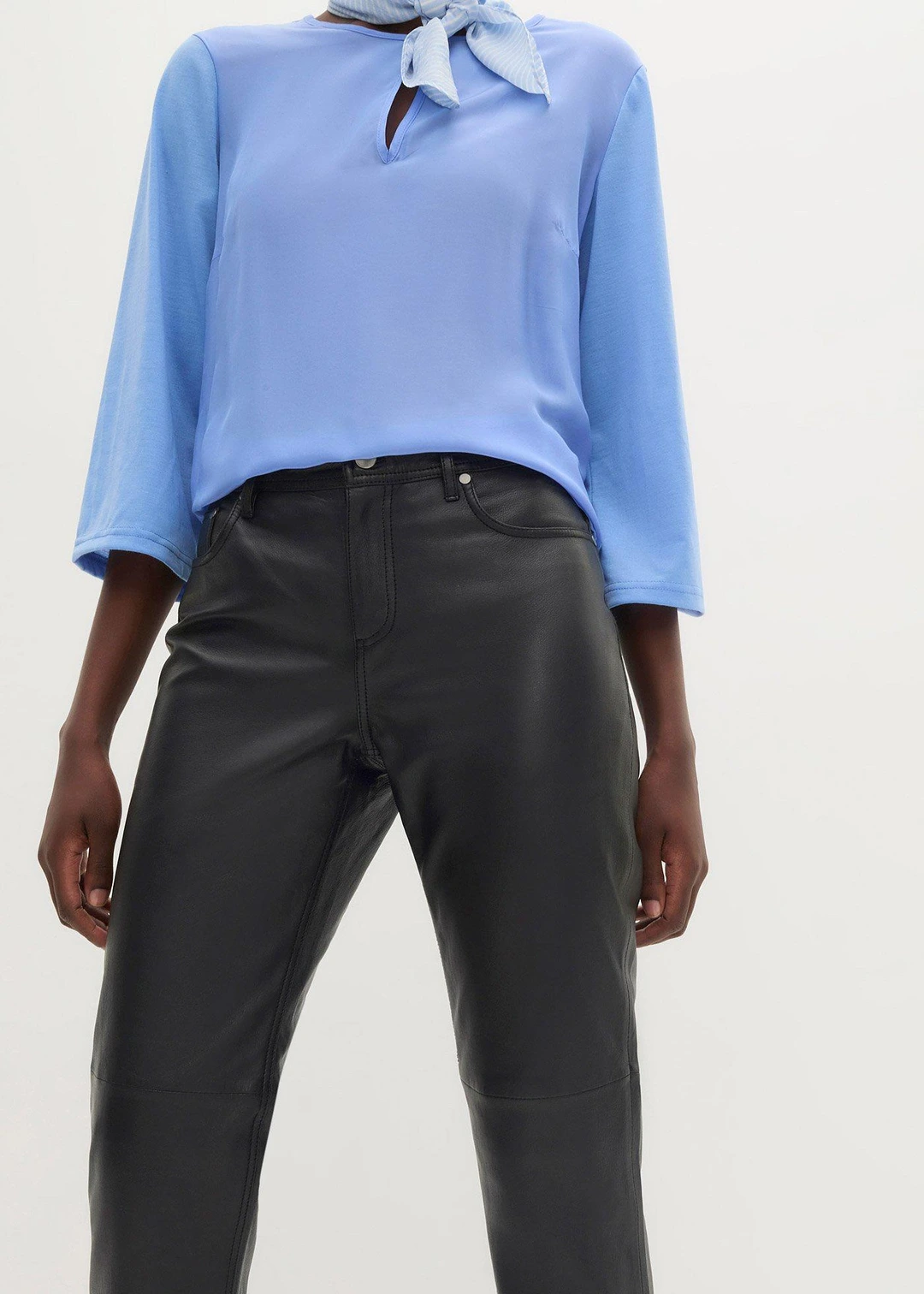 Pantalon en cuir d’agneau nappa - 2