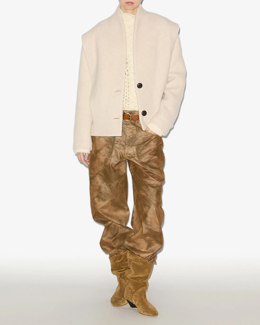Manteau Dyogo - Femme - Écru - Taille 40 - 4