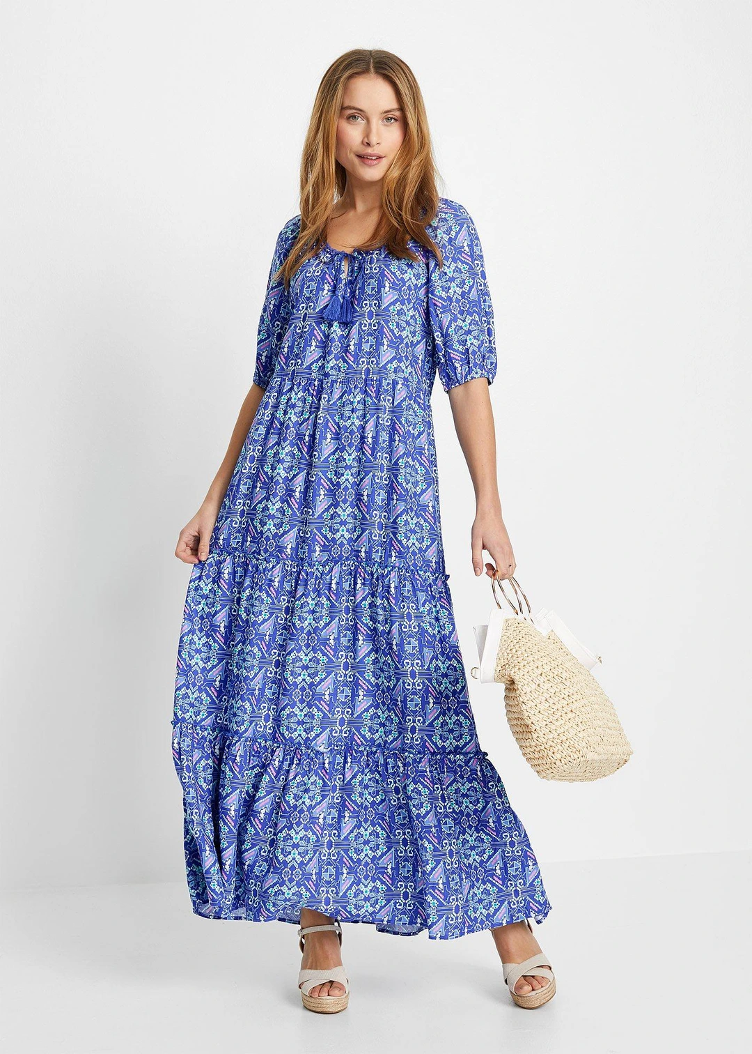 Robe longue imprimée en viscose - 2